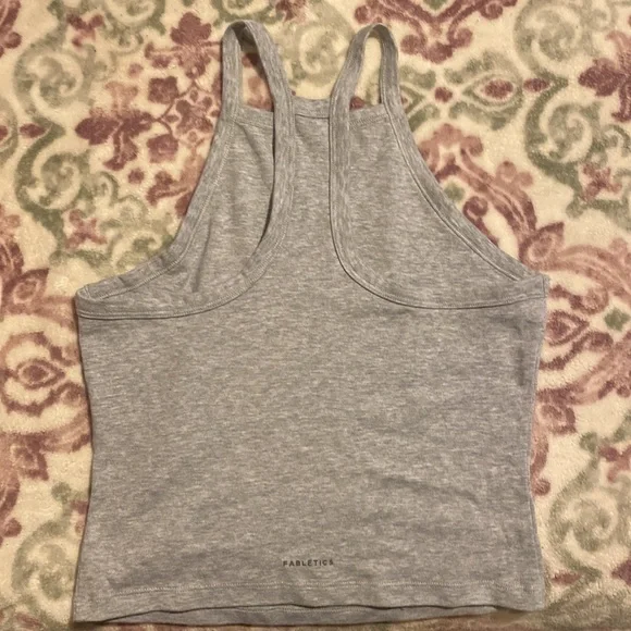Grey Fabletics Razor Back Tank Top - Picture 3 of 3